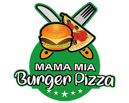 Mama Mia Pizza & Burger logo.